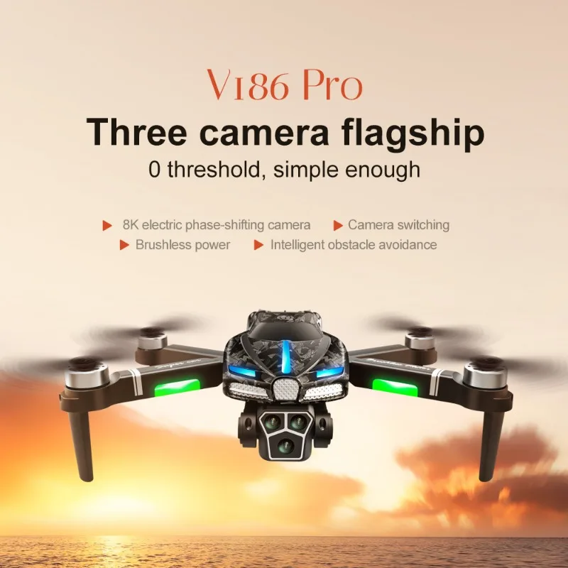 Drone Camera Professional - Yeni V186 Pro Drone Profesyonel fırçasız