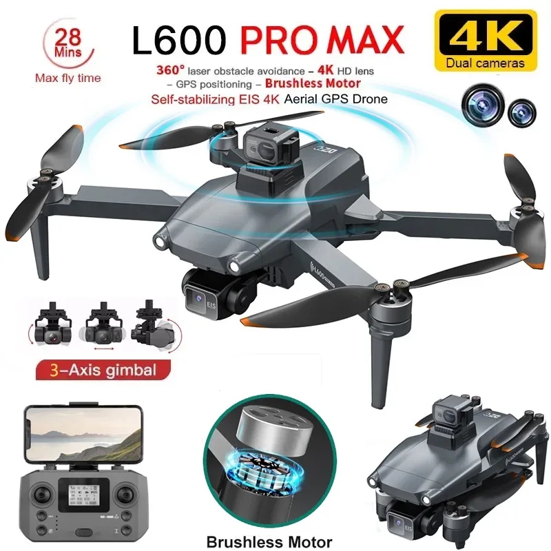 Drone Camera Lens - L600 PRO MAX GPS Drone Profesyonel