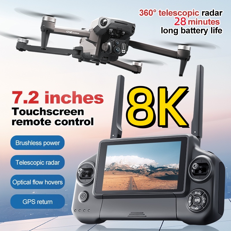 8K 3 Eksenli Gimbal Fırçasız 7 - Drone Camera 4K incelemesi ve fiyatı