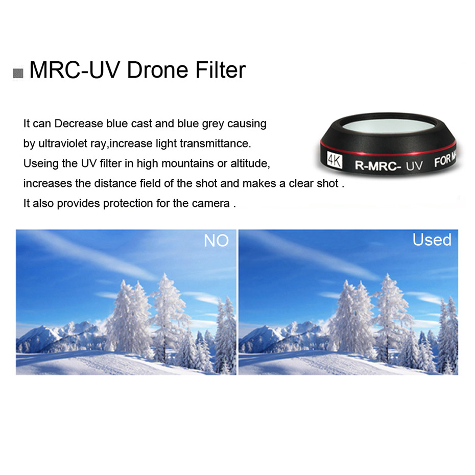 Drone filtre DJI Mavic Pro CPL - Drone Camera Filter incelemesi ve fiyatı