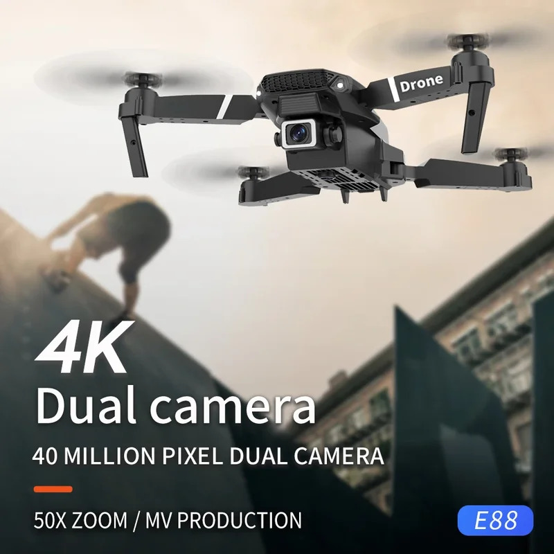 E88 Pro Akıllı Katlanabilir Dr - Drone Camera 4K incelemesi ve fiyatı